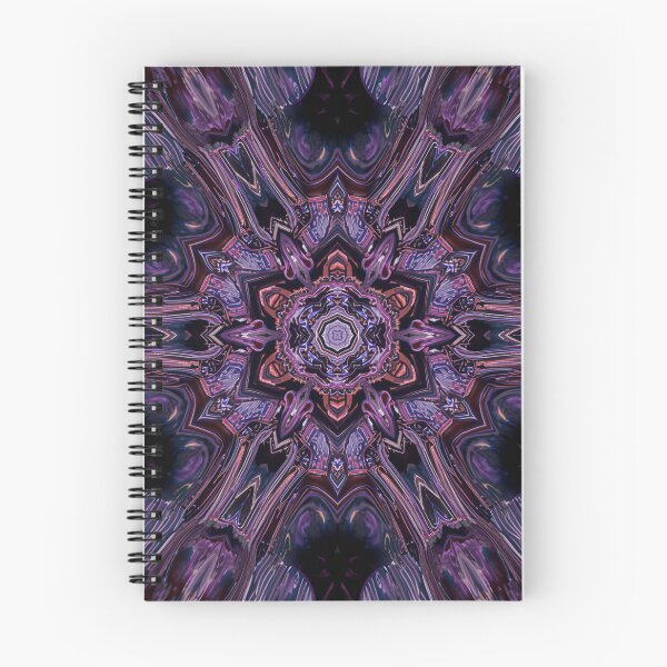 Item preview, Psychedelic abstract purple mandala – mystical fractal art and digital symmetry designed and sold by UNIVERS MILDA.