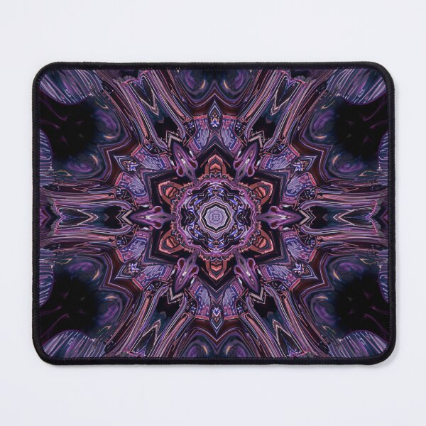 Item preview, Psychedelic abstract purple mandala – mystical fractal art and digital symmetry designed and sold by UNIVERS MILDA.