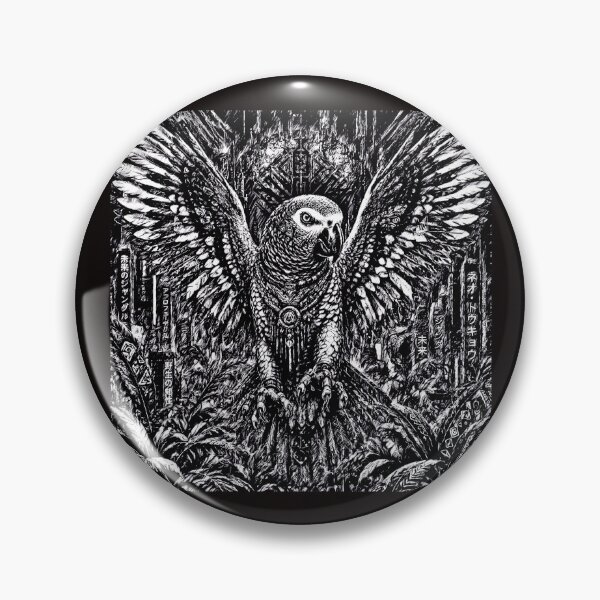 Item preview, African Grey Parrot  Intelligence and Wild Elegance #11 designed and sold by Helios Be. Lavsh.