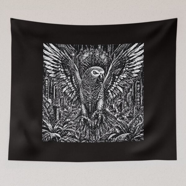 Item preview, African Grey Parrot  Intelligence and Wild Elegance #11 designed and sold by Helios Be. Lavsh.