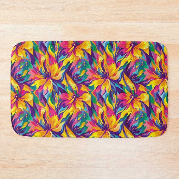 Item preview, Abstract colored flowers, watercolor lotus, fire flower, gold flower designed and sold by ColdStarfish.