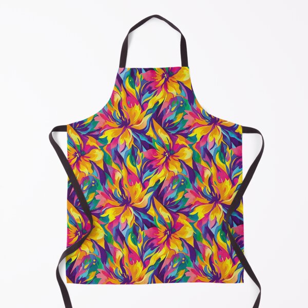 Item preview, Abstract colored flowers, watercolor lotus, fire flower, gold flower designed and sold by ColdStarfish.
