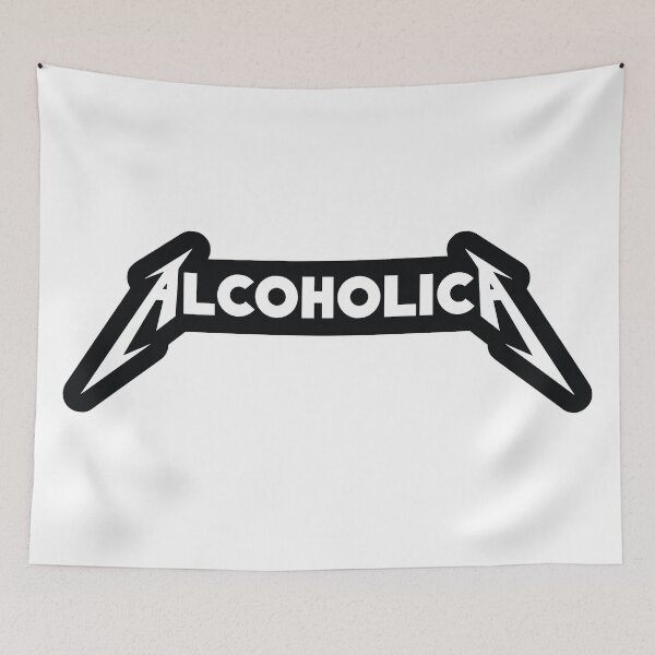 Item preview, AlcoholicA meme Rock designed and sold by NF Designs Studio DTF.