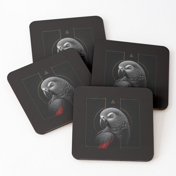 Item preview, African Grey Parrot  Intelligence and Wild Elegance #12 designed and sold by Helios Be. Lavsh.