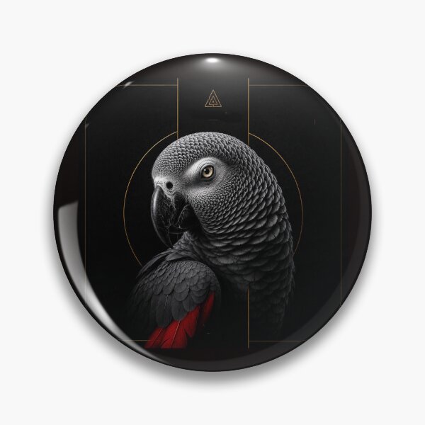Item preview, African Grey Parrot  Intelligence and Wild Elegance #12 designed and sold by Helios Be. Lavsh.