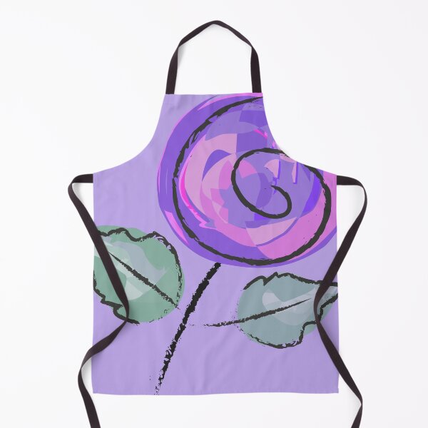 Item preview, Purple stylized rose with leaves designed and sold by ZorianArt.