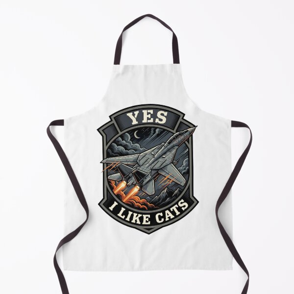 Item preview, F-14 Tomcat Yes I Like Cats Fighter Jet Humor designed and sold by ArtDreams92.