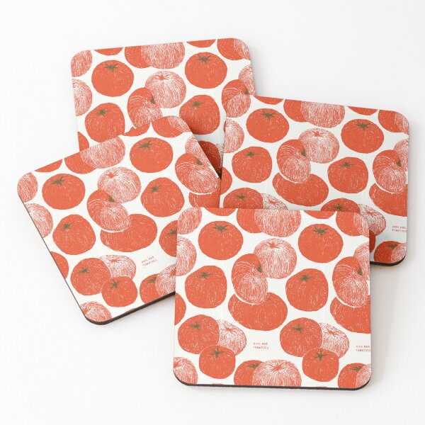 Item preview, Tomatoes Design - Aesthetic Pattern Print Design for fabrics designed and sold by Just4Sinners.