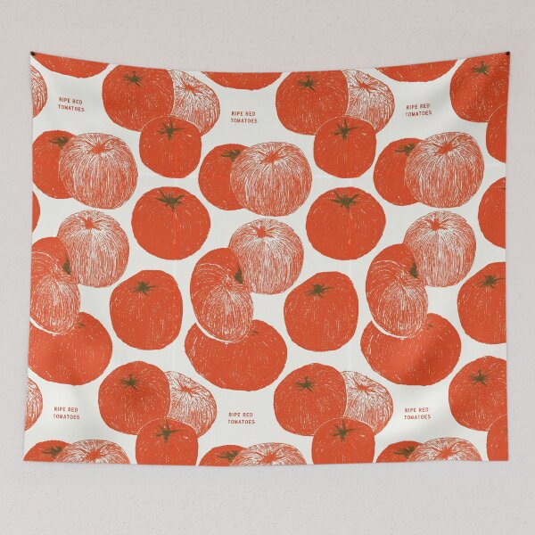 Item preview, Tomatoes Design - Aesthetic Pattern Print Design for fabrics designed and sold by Just4Sinners.
