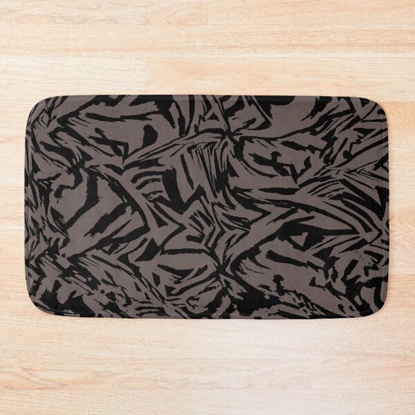 Item preview, Abstract pattern grey black stripes designed and sold by ColdStarfish.