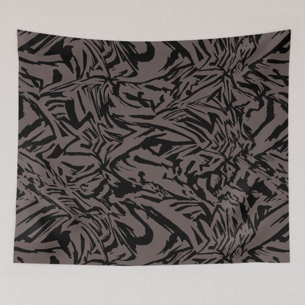 Item preview, Abstract pattern grey black stripes designed and sold by ColdStarfish.