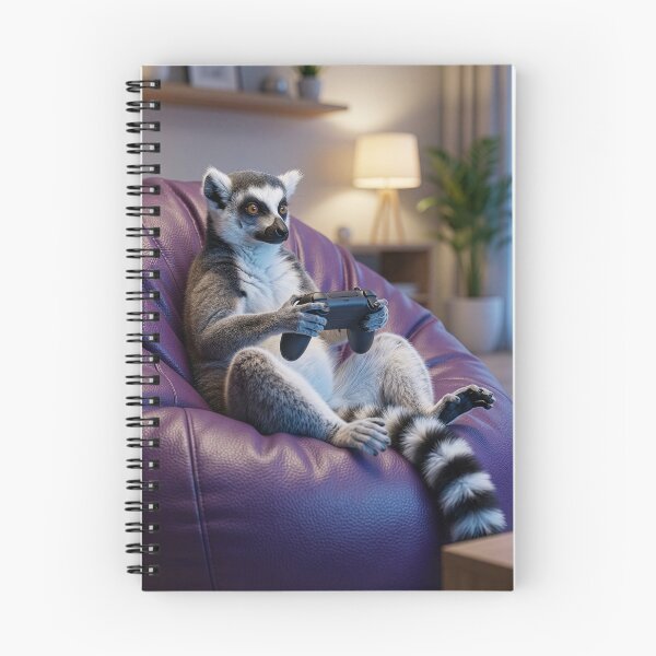 Item preview, Ring-Tailed Lemur Plays Video Games designed and sold by Tridentulus.