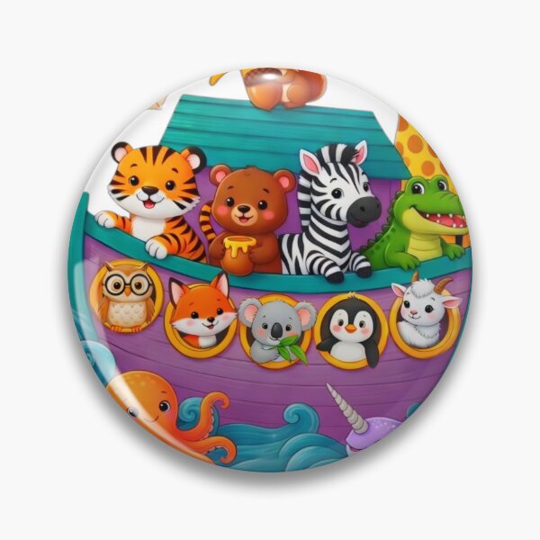 Item preview, Adventure Crew Noah’s Ark – Cute Animals Boat Cartoon  designed and sold by bewitchedcuties.