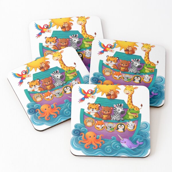 Item preview, Adventure Crew Noah’s Ark – Cute Animals Boat Cartoon  designed and sold by bewitchedcuties.
