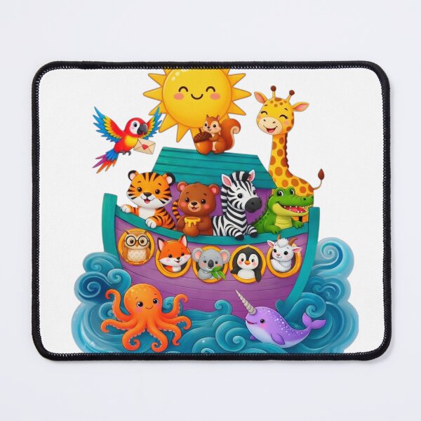 Item preview, Adventure Crew Noah’s Ark – Cute Animals Boat Cartoon designed and sold by bewitchedcuties.