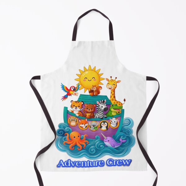 Item preview, Adventure Crew Noah’s Ark – Cute Animals Boat Cartoon  designed and sold by bewitchedcuties.