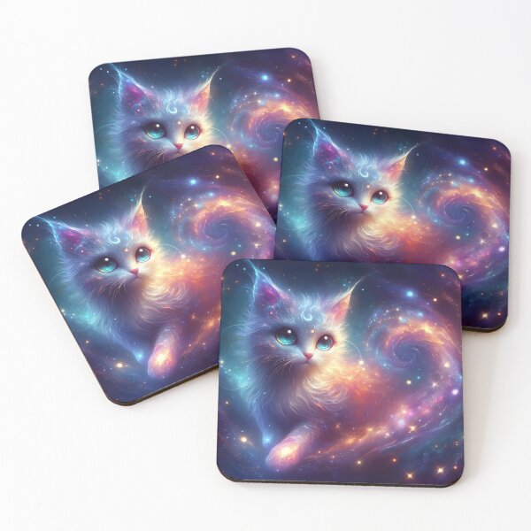 Item preview, Galaxy spiral cat - Mystical moon designed and sold by davidromapixel.