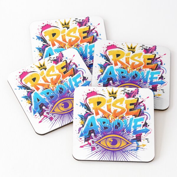 Item preview, Rise Above Vision Graffiti T-Shirt Design designed and sold by TETHER007.