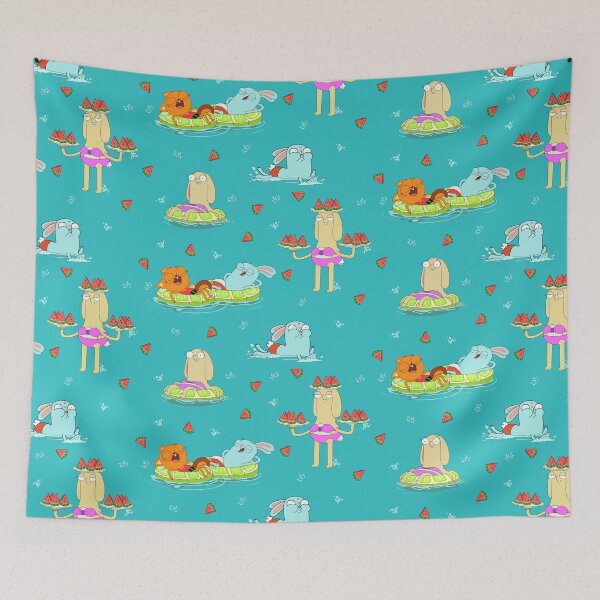 Item preview, Summer is Here! - Kiff, Barry, and Terri Summer Pattern Splash and Watermelon designed and sold by pastichedesign.