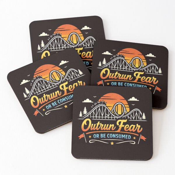 Item preview, Vintage Roller Coaster Sunset Adventure designed and sold by LayercraftArt.
