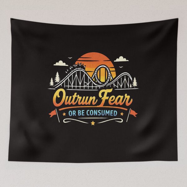 Item preview, Vintage Roller Coaster Sunset Adventure designed and sold by LayercraftArt.