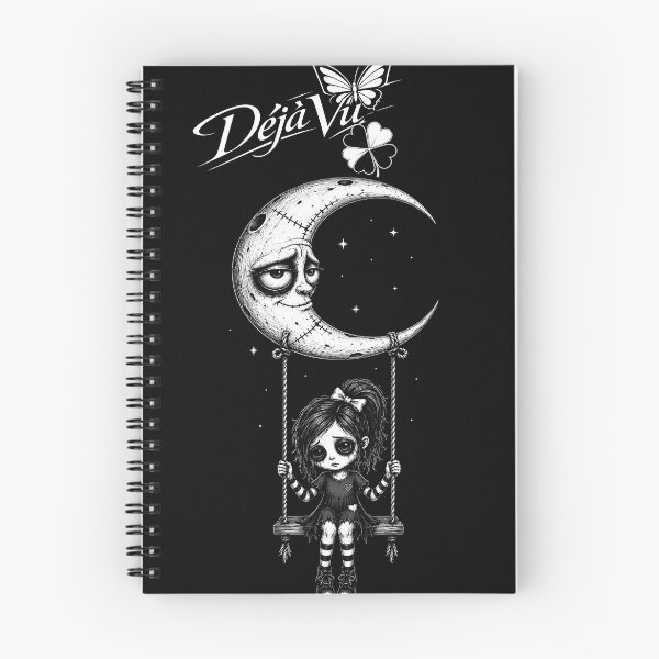 Item preview, Dejà vu Gothic Moon Girl-Dark Cartoon Swing Art designed and sold by Apocryphalwar.