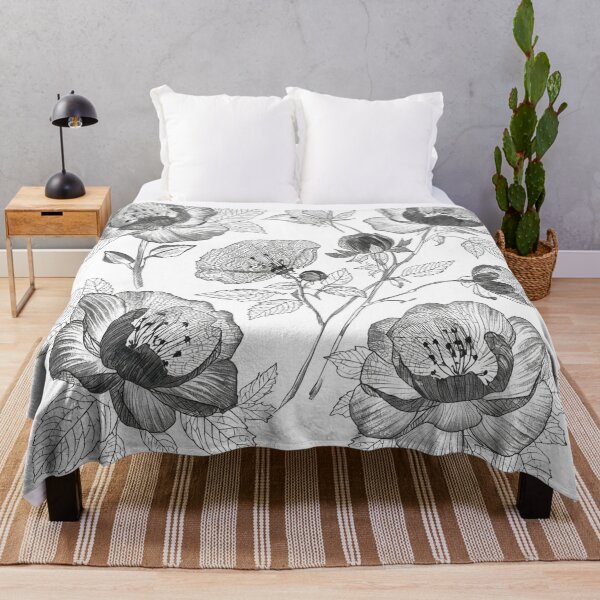 Item preview, White lace peonies  designed and sold by uunaa.
