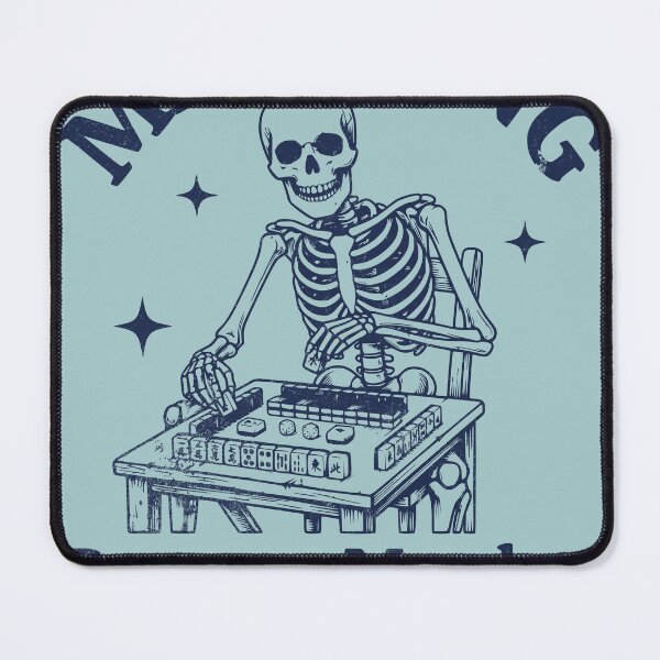 Item preview, Mahjong Because Murder Is Wrong Skeleton Player designed and sold by d247.