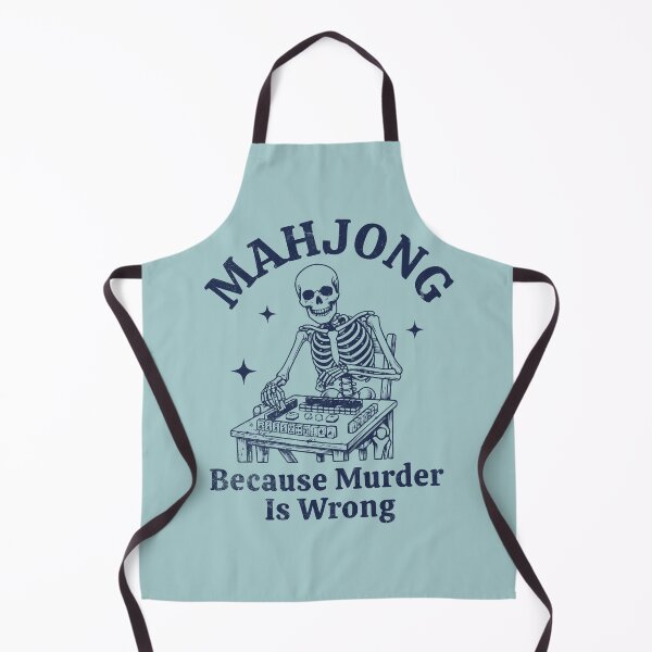 Item preview, Mahjong Because Murder Is Wrong Skeleton Player designed and sold by d247.