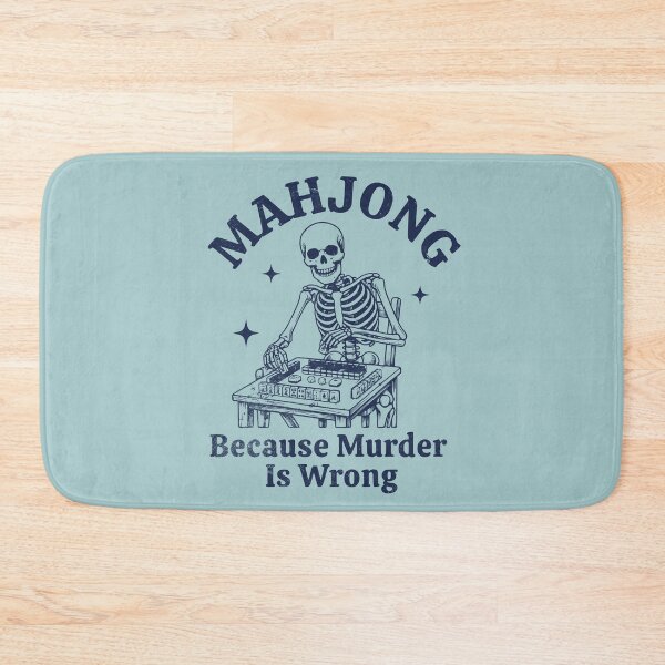 Item preview, Mahjong Because Murder Is Wrong Skeleton Player designed and sold by d247.