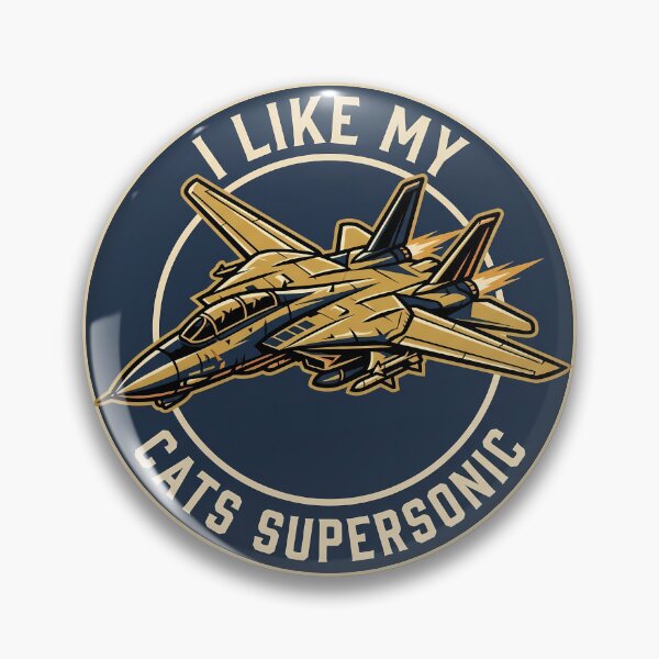 Item preview, F-14 Tomcat I Like My Cats Supersonic Fighter Jet Humor designed and sold by ArtDreams92.