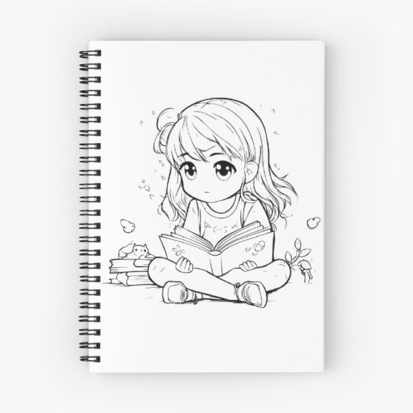 Item preview, Kawaii Reading Girl With Animals Shirt | Chibi Bookworm Magical Tee | Gift for Book Lover designed and sold by SOLIORA  ATELIER.