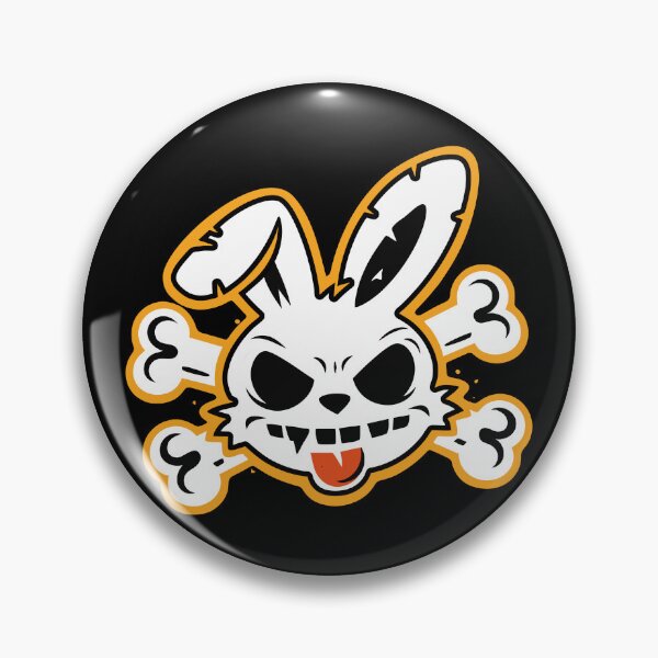 Item preview, Toxic Bunny Crossbones Streetwear negative designed and sold by CamaleonDesigns.