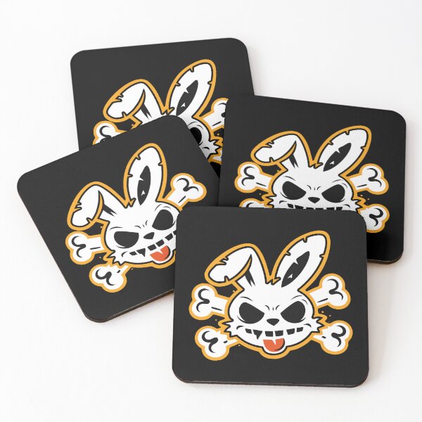 Item preview, Toxic Bunny Crossbones Streetwear negative designed and sold by CamaleonDesigns.