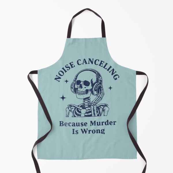 Item preview, Noise Canceling Skeleton Because Murder Is Wrong designed and sold by d247.