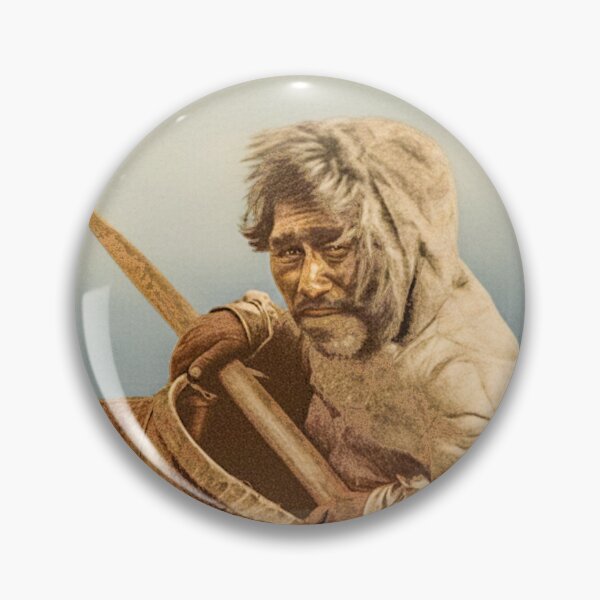 Item preview, The Seal Hunter - Noatak designed and sold by American Southwest: Colorized photography from Edward S. Curtis.