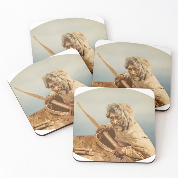 Item preview, The Seal Hunter - Noatak designed and sold by American Southwest: Colorized photography from Edward S. Curtis.