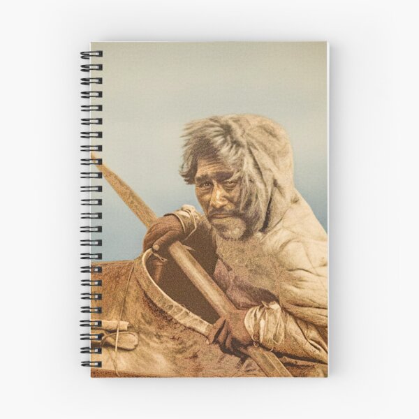 Item preview, The Seal Hunter - Noatak designed and sold by American Southwest: Colorized photography from Edward S. Curtis.