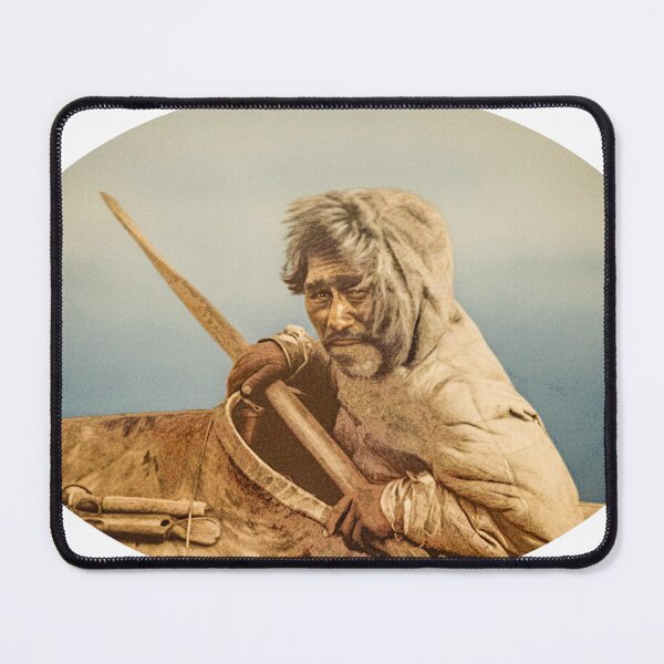 Item preview, The Seal Hunter - Noatak designed and sold by American Southwest: Colorized photography from Edward S. Curtis.