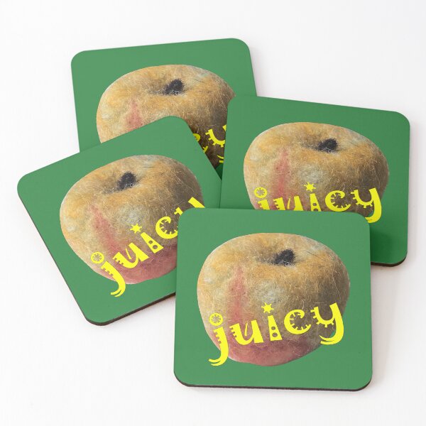 Item preview, Hand-felted apple with the word "juicy" written on it designed and sold by creaphyl28.