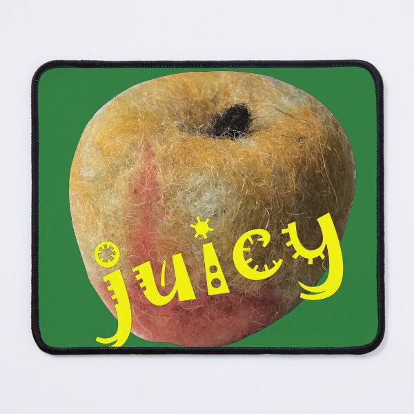 Item preview, Hand-felted apple with the word "juicy" written on it designed and sold by creaphyl28.