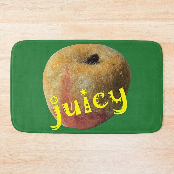 Item preview, Hand-felted apple with the word "juicy" written on it designed and sold by creaphyl28.