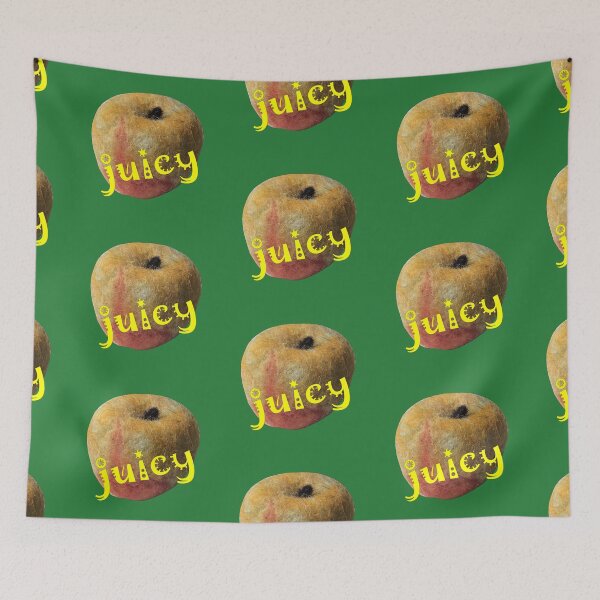 Item preview, Hand-felted apple with the word "juicy" written on it designed and sold by creaphyl28.