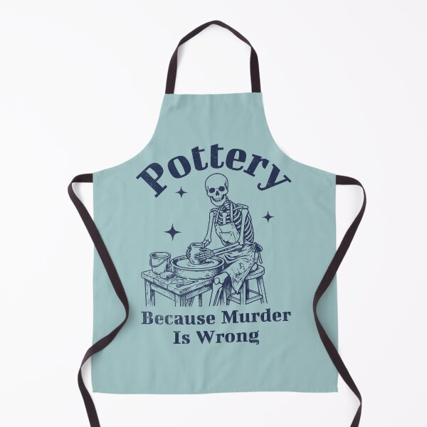 Item preview, Pottery Because Murder Is Wrong Skeleton Potter designed and sold by d247.
