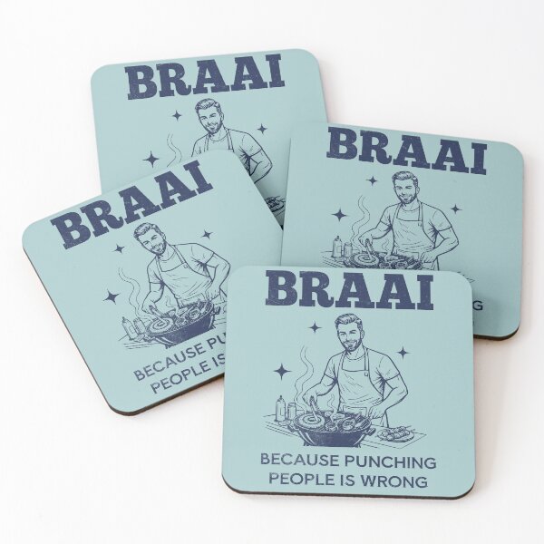 Item preview, Braai Because Punching People Is Wrong Grilling designed and sold by d247.