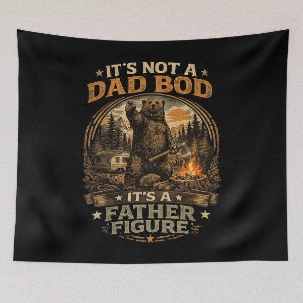 Item preview, Funny Camping Bear Father Figure Humor Classic T-Shirt designed and sold by Thefreenefnaf.