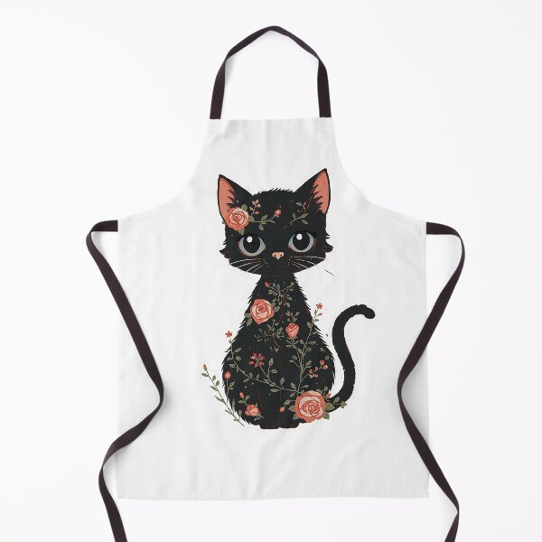 Item preview, Cat with flowers designed and sold by uunaa.