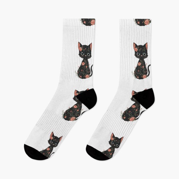 Item preview, Cat with flowers designed and sold by uunaa.