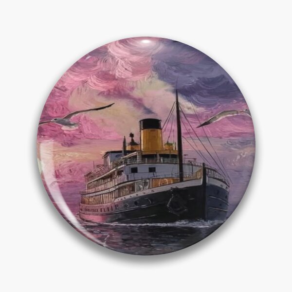 Item preview, Beautiful vintage steamship aesthetic drawing  designed and sold by NivyasArtistry.