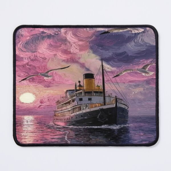 Item preview, Beautiful vintage steamship aesthetic drawing designed and sold by NivyasArtistry.